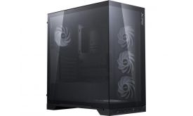 ADATA XPG Ház Midi ATX Invader X BTF, 5x120mm RGB ventilátor, Tápegység nélkül, üvegfalú, fekete