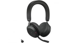 JABRA Evolve2 75 MS Stereo USB-C + Bluetooth Vezeték Nélküli Fejhallgató, Mikrofon