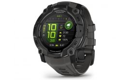 Garmin Instinct 3, 50mm AMOLED, Black, grey strap (010-03020-00)