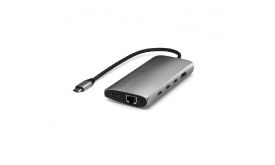 Satechi USB-C MultiPort Adapter 8K with Ethernet V3, szürke (ST-P8KEM)