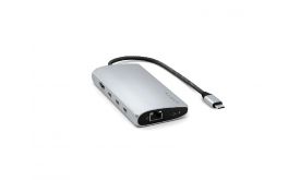 Satechi USB-C MultiPort Adapter 8K with Ethernet V3, ezüst (ST-P8KES)