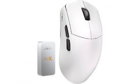 LAMZU MAYA X 8K vezeték nélküli gaming egér, fehér (MAYA X WHITE)