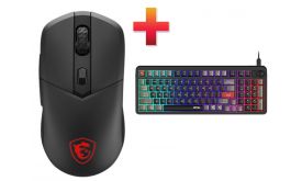 MSI  VERSA 300 ELITE W Wireless Gaming Mouse, Black (S12-4301290-CLA)