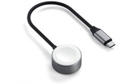 Satechi USB-C Magnetic Fast-Charging Cable for Apple Watch - Space Gray