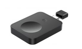 BASEUS MAGPRO asztali töltő Type-C (2.5W, PD gyorstöltő, wireless, Apple Watch töltő) FEKETE (BSW-543)