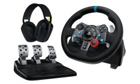 Logitech G29 Driving Force for PC/PS5 kormány + G435 headset (991-000539)