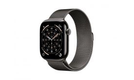 Apple Watch Series 11 GPS + Cellular 46mm-es palaszürke titántok, palaszürke milánói szíj – S/M (MFD34MP/A)