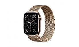 Apple Watch Series 11 GPS + Cellular 46mm-es arany titántok, arany milánói szíj - M/L (MFD84MP/A)