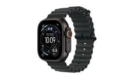 Apple Watch Ultra 3 GPS + Cellular 49mm-es fekete titántok, fekete Óceán szíj (MF0J4QH/A)