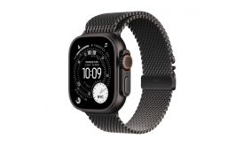 Apple Watch Ultra 3 GPS + Cellular 49mm-es fekete titántok, fekete titán milánói szíj – Small (MF1N4QH/A)