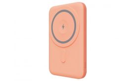 YENKEE YPB 501 MagSafe PB 5000 OE SILIC powerbank, rózsaszín