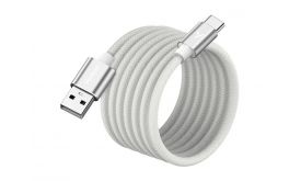 YENKEE YCU MAGNETIC 04 wh USB-C/A adatkábel (37000531) fehér