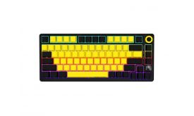 Lorgar KBP7075W vezeték nélküli gaming billentyűzet 75% mech RGB, sárga (LRG-KBP7075W-YL)