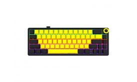 Lorgar KBP70MW vezeték nélküli gaming billentyűzet 65% mech RGB, sárga (LRG-KBP70MW-YL)