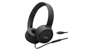 JBL Tune 520C vezetékes fejhallgató, Fekete (JBLT520CBLK)