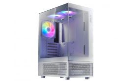 ADATA XPG Invader X Mini ATX PC ház, 5x120mm RGB ventilátor, Tápegység nélkül, üvegfalú, fehér (INVADERXMINIMT-WHCWW)