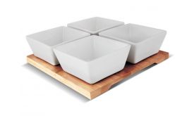 Lamart LT9018 BAMBOO 4 részes tálalóedény