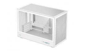 DEEPCOOL CH260 WH Micro ATX PC ház, Tápegység nélkül, Fehér, Üvegfalú (R-CH260-WHNGM0-G-1)