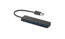 ANKER 4-Port Ultra Slim USB3.0 Data Hub (A7516016) Black