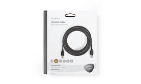 Nedis CCBW85100AT200 UTP Cat5e patch kábel, LSZH, RJ45, 10/100/1000 Mbit/s, hossz 20m, fekete