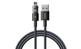 BASEUS DISPLAY II adatkábel USB - lightning, 200cm (P10382700121-01) fekete