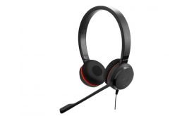 JABRA Evolve 30 II, Stereo headset MS + USB C/A adapter, fekete