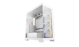 DEEPCOOL Ház ATX CG580 4F V2 WH Tápegység nélkül, Fehér Üvegfalú