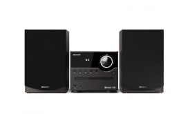 Sharp XL-B512BK Bluetooth mikrohifi rendszer fekete fa hangszórókkal