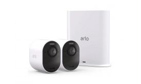 Arlo Ultra 2 Outdoor Security Camera 2 Camera Kit (Base station included), White - VMS5240-200EUS