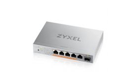 ZYXEL Switch 5x2.5Gbps(4xPOE++) + 1xSFP+ Fémházas Asztali, XMG-105HP-EU0101F