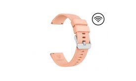 Carneo PAY Szilikon Fizetési Óraszíj, Halványrózsaszín, 22 mm (8588010359315)