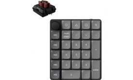 Keychron K0 Max Bluetooth, Vezeték Nélküli Mechanikus Numerikus Billentyűzet, Fekete (K0M-H3)