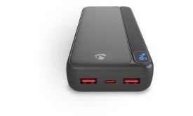 Nedis PBKPD20W225BK powerbank, 20000mAh, fekete