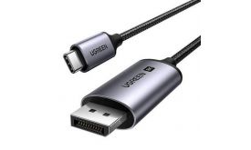 UGREEN CM556 USB-C–DisplayPort 8K Kábel, 3m Fekete (25839)