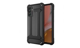 Gigapack Defender szilikon telefonvédő (ütésállóság, légpárnás sarok, fémhatás) FEKETE (GP-166267)