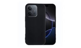 Gigapack Szilikon telefonvédő (matt) FEKETE (GP-173984)