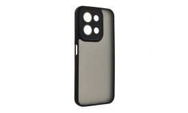 Gigapack Szilikon telefonvédő (ütésállóság, akril hátlap, kameravédő) FEKETE (GP-173995)