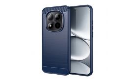 Gigapack Szilikon telefonvédő (ütésállóság, légpárnás sarok, szálcsiszolt, karbon minta) SÖTÉTKÉK (GP-180661)