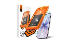 SPIGEN GLASS TR ALIGNMASTER S képernyővédő üveg 3db (2.5D, tokbarát, 9H + segédkeret) ÁTLÁTSZÓ (AGL10484)