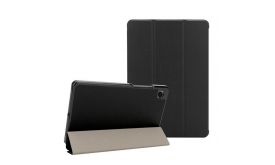TACTICAL BOOK TRIFOLD tok álló, bőr hatású (aktív FLIP, oldalra nyíló, TRIFOLD, asztali tartó) FEKETE (57983127892)