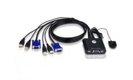 ATEN KVM Switch 2PC USB CS22U+Kábel