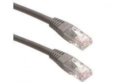 WIRETEK UTP Cat.5E Patch kábel, 0.5m (WL021BG-0.5) Szürke