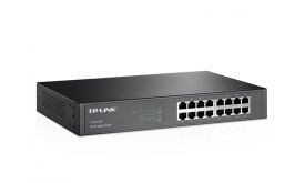 TP-LINK 16x1000Mbps (TL-SG1016D) Fémházas Rack-es Switch