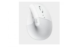 Logitech Lift for Mac Vertical Ergonomic Mouse - Off-White/Pale Grey (910-006477)