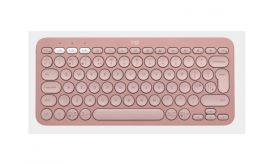 Logitech Pebble Keys 2 Slim, minimalist Bluetooth keyboard with customizable keys - Tonal Rose - US (920-011853)