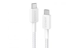 Anker 322 USB-C to USB-C Cable (0.9m Braided) White (A81F5G21)
