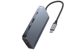 Anker USB-C Hub (8-in-1, Triple Display) Gray (A83790A2)