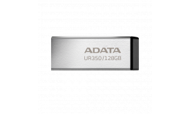 ADATA Pendrive 128GB, UR350 USB 3.2, fémházas, fekete (UR350-128G-RSR/BK)