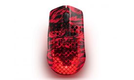 Steelseries Aerox 3 Faze Clan Edition vezeték nélküli BT gaming egér (62609) fekete-piros