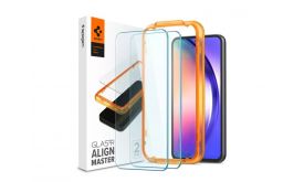 SPIGEN ALM FC képernyővédő üveg 2db (2.5D, extra karcálló, 9H, ultravékony, színkiemelés) ÁTLÁTSZÓ Sam.Galaxy A54 5G (AGL05966)